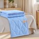 thumbnail image 5 of Cooler Comforter Doble Cara, Manta de Efecto Frío, Ligera para Todas las Estaciones, Edredón de Aire Acondicionado para Verano, algodón lavado con agua, 150*200cm, azul caballero, 5 of 7