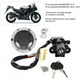 thumbnail image 3 of Lock Ignition Switch Fuel Gas  Lock Key Accessories Set Kit Fit For Kawasaki NIJIA250/NIJIA300, 3 of 8
