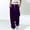 Purple, variant on High Waisted Sweatpants For Women Fashion Color Blocked Printed Drawstring Baggy Joggers Pants Brown XXL