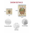 thumbnail image 7 of Easter Kitchen Dish Towels for Drying Dishes Set of 2, Bunny Ears Spring Yellow Flowers Potted Plant Rustic Waffle Weave Microfiber Hand Tea Bathroom Towels Quick Dry & Absorbent Towel 12x12, 7 of 7