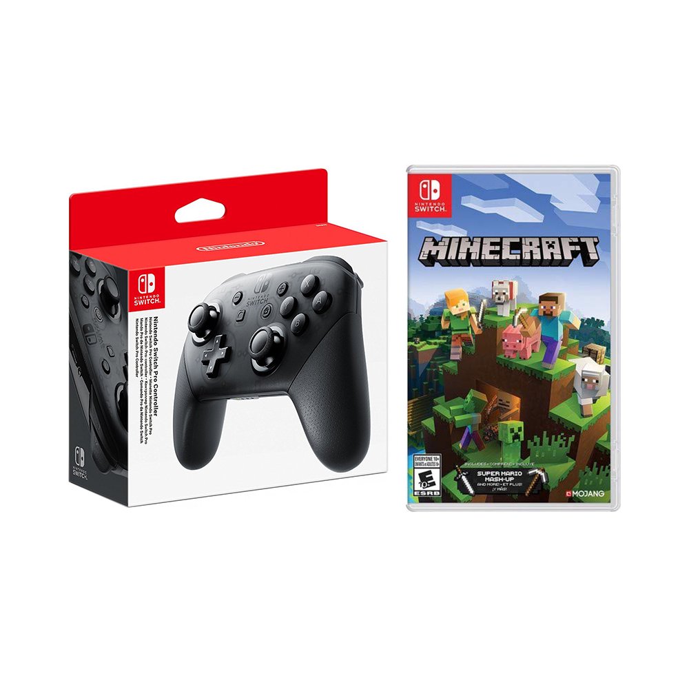 Nintendo Switch Pro Controller, Minecraft Nintendo Switch (Game Disc