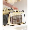 thumbnail image 6 of UDIYO Clear Handbag Storage Organizer, Dust Bags with Zipper and Handle for Hanging Closet, 6 of 7