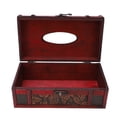 thumbnail image 4 of Retro Tissue Box Holder, Wooden Tissue Box Table Decoration Vintage Style  For Office, 4 of 8