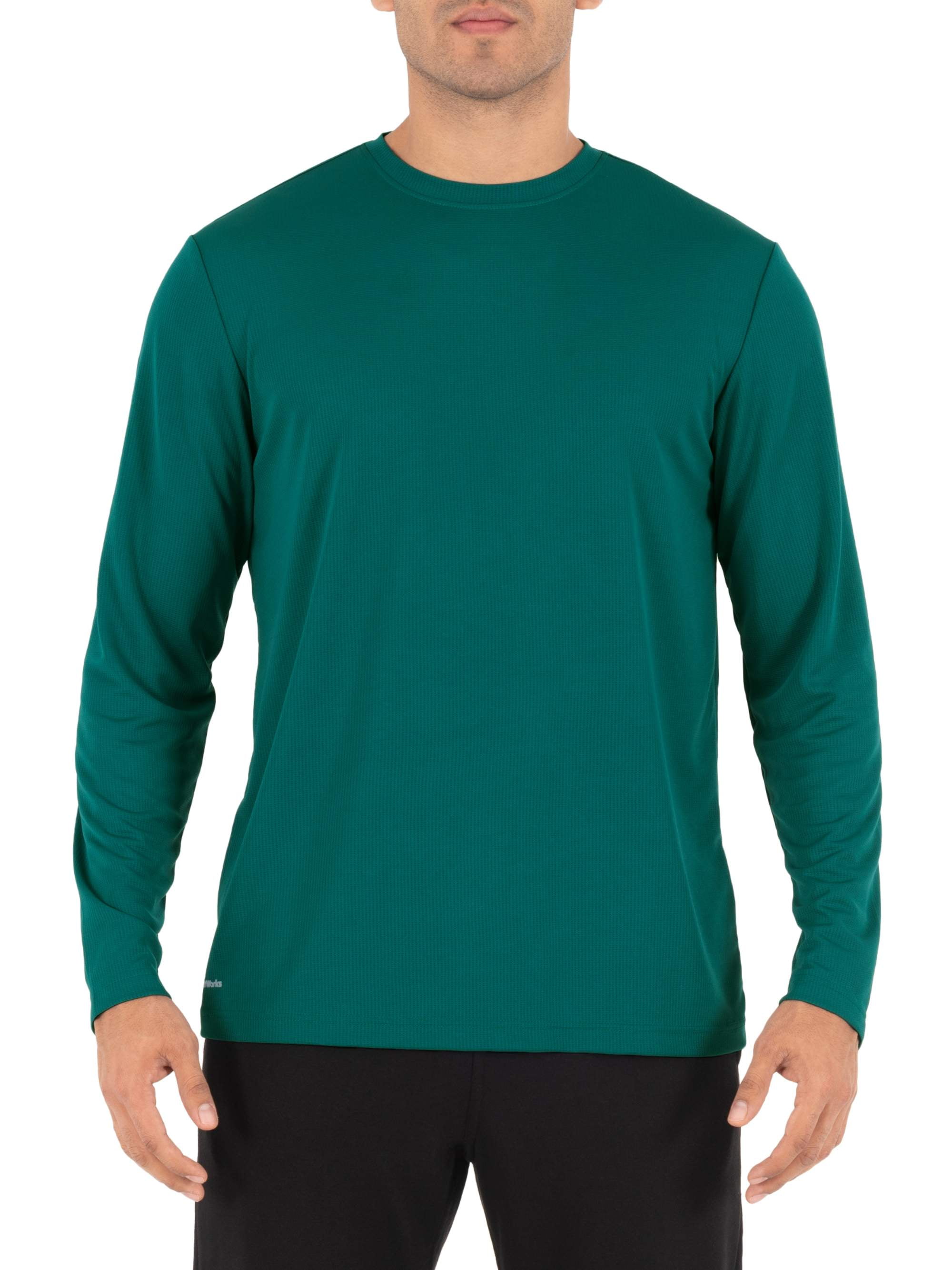 Security Cotton Long Sleeve t Shirts with Reflective Decoration on Both Front and Back, 