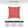 thumbnail image 4 of Fotbe Retro Lobsters Pattern Velvet Decorative Throw Pillow Covers with Elegant Piping, Soft Plush Cushion Cover for Sofa, Bed, Car, Office-20"x20", 4 of 8
