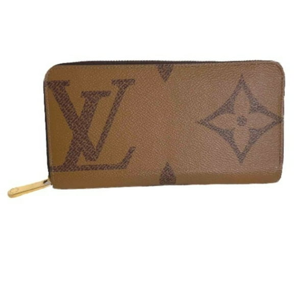 Pre-Owned LOUIS VUITTON Zippy Wallet Monogram Giant Reverse M69353 Louis Vuitton Brown Long LV (Good)
