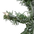 thumbnail image 2 of Northlight 9' x 10" Pre-lit Heavily Flocked Pine Artificial Christmas Garland - Clear Lights, 2 of 3