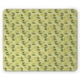 thumbnail image 1 of Floral Yellow Mouse Pad, Botanical Pattern Little Flora and Exotic Leaves, Rectangle Non-Slip Rubber Mousepad, Avocado Green, by Ambesonne, 1 of 2
