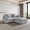 Gray, variant on 83" Cloud Couch Sectional for Living Room, Down Filled Love Seat Sofas,Convertible Couch, Black