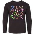 thumbnail image 3 of Inktastic Candy Cane Party Long Sleeve Youth T-Shirt, 3 of 5