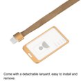 thumbnail image 4 of Unique Bargains Vertical Aluminum Badge Holders with Flat Clip Lanyard, 2 Pack, 4 of 7