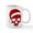 White, variant on CafePress - Santa Skull - 11 oz Ceramic Mug - Novelty Coffee Tea Cup