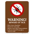 thumbnail image 1 of Warning Beware Of Ticks Wear Insect With Symbol Sign,, 1 of 8