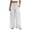 White, variant on VBVC Women's Smocked High Waist Wide Leg Pants,Summer Stretchy Sweatpants for Women,Ladies Lightweight Work Office Trousers with Pockets,Black,S-2XL