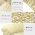 thumbnail image 3 of Stretch Seersucker Recliner Chair Cover 4-Pieces Country style Reclining Armchair Couch Slipcover Simple Home Furniture Protector Washable Durable, 1 Seater/Light Yellow, 3 of 7