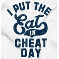 thumbnail image 2 of I Put Eat In Cheat Day Funny Foodie Unisex Plus Fleece Graphic Sweatshirt Brisco Brands 4X, 2 of 5