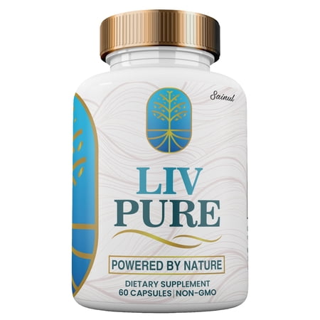 Liv Pure, Natural Liver Support Cleanse Recovery, Liver Function Extra Strength Official Capsules Weight Loss Detox (1 Pack)