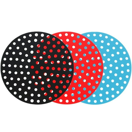

Vervmczn Reusable Fryer Liners Kitchen Fryer Silicone Fryer Liners Parchment Paper Fryer Accessories for Ninja