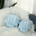 thumbnail image 2 of Txlixc Almohada acolchada de terciopelo, almohada acolchada esférica retorcida de terciopelo de color sólido Txlixc moda, 2 of 4