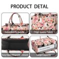 thumbnail image 4 of Large Capacity Tote Bag,Pink Beagle and Flower Handbag Fashion Luxury Tote Bag,15.7"x13"x 5.1" Inches,Laptop Compatible, 4 of 6