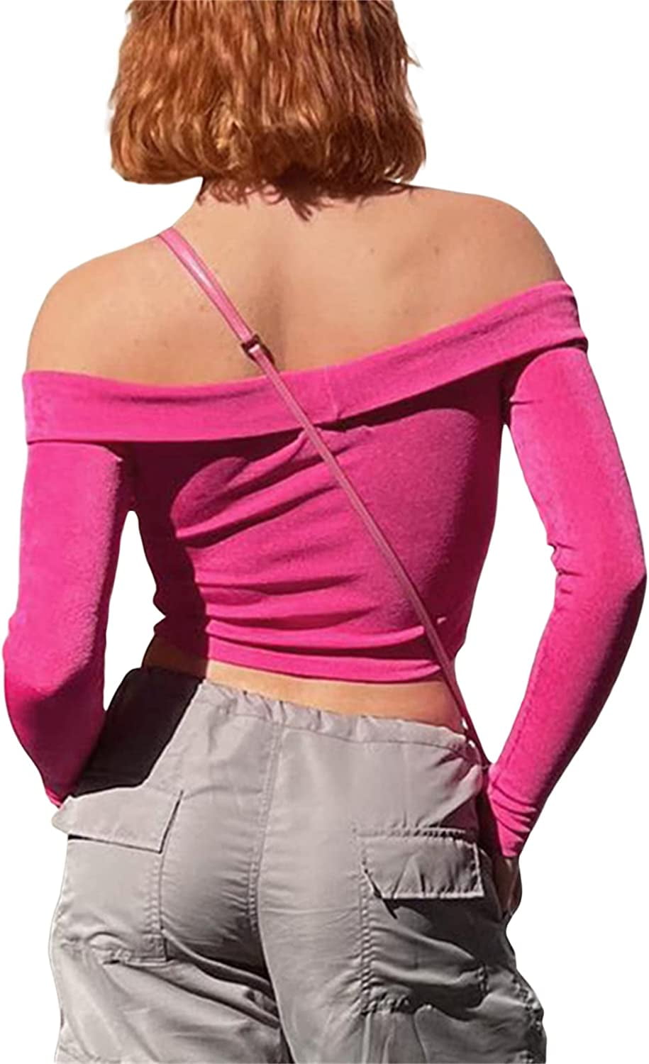 DanceeMangoos Women Shrug Crop Top Long Sleeve Cyber Y2k Knit Mini