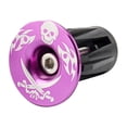 thumbnail image 3 of 1 Paire de Capuchons de Guidon Composant Embouts en Alliage d'Aluminium Robustes avec Raccord de Vélo Pièces de Bouchon de Poignée Remplacement de Pièce de Vélo Violet, 3 of 7
