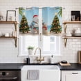 thumbnail image 2 of Coastal Christmas Kitchen Curtains Window Panels, Beach Winter Bears Xmas Tree Holiday Insulated Window Treatment Curtain, Grommet Curtains for Bedroom/Living Room/Bathroom, 2 Piece 27.5"Wx39"L, 2 of 8