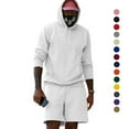 thumbnail image 2 of LYMAYTER Men's Casual Shirt + Short Sets Summer Vacation Beach Combo Suits 2-Piece, 2 of 8