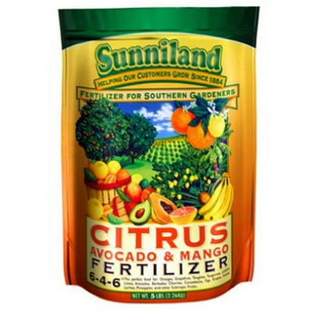 Sunniland 120236 Citrus, Mango & Avocado Fertilizer, 6-4-6,