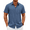 Dark Blue, variant on COOFANDY Beach Shirts for Men Linen Button Down Shirts Lightweight Summer Vacation Shirt