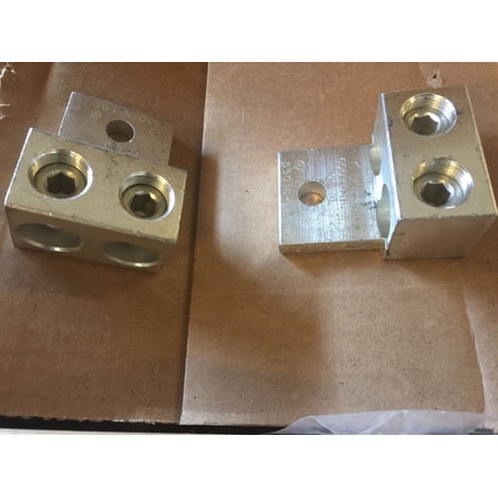 "NEW" DCC C-359 DU-600-S 600MCM-#2 2 Wire (2)1/2" Hole Aluminum Mechanical Lug
