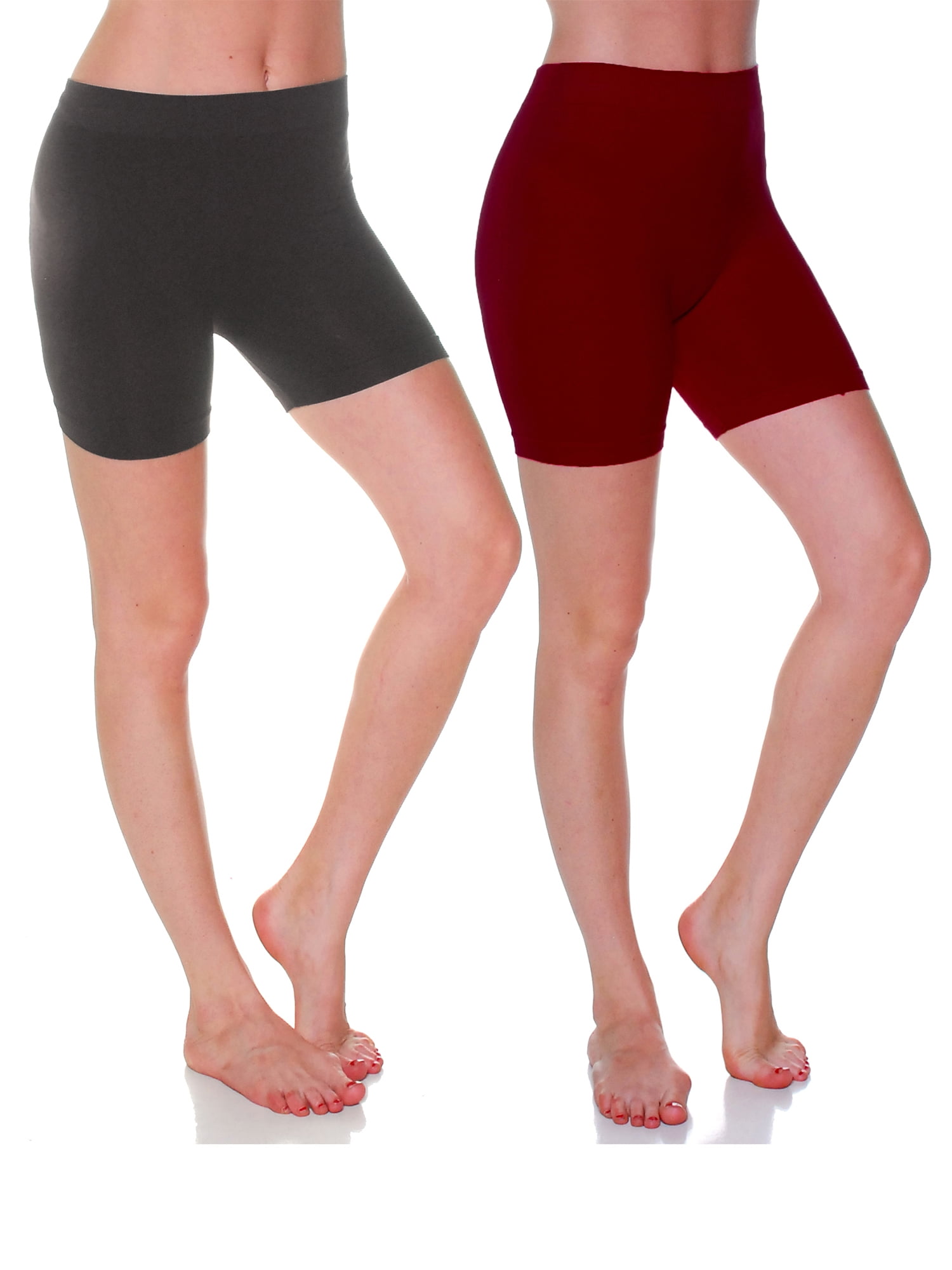 Essential Basic Women's 12 IN Stretchy Layering Short Leggings Junior