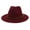 Wine Red, variant on Unisex Wide Brim Fedora Hat - Breathable, Adjustable Felt Vintage Style Panama Trilby Hat for Hiking and Outdoor Adventures