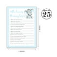 thumbnail image 2 of BLUE ELEPHANT Baby Shower Games Who Knows Mommy Best - Pack of 25 - BOY Baby Shower Game, New Parent Couples Coed Sprinkle Fun Guessing Game Shower Activity, Polka Dot SKU G501-WKM, 2 of 6