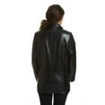 thumbnail image 5 of EXcelled  Women's Black and Brown Lambskin Leather Blazer, 5 of 5