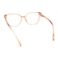 thumbnail image 4 of Retro Womens Classy Oversized Rectangular Cat Eye Reading Glasses Pink +2.00, 4 of 4