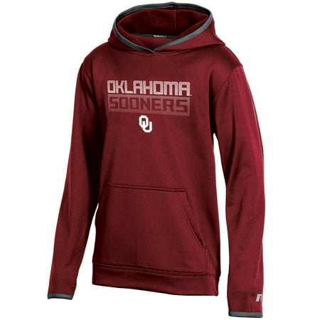 Youth Russell Crimson Oklahoma Sooners Pullover Hoodie