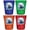 Multicolor (4-Pack), variant on Bethany Beach Delaware Design B Souvenir Full Color 2 oz Round Shot Glass Blue