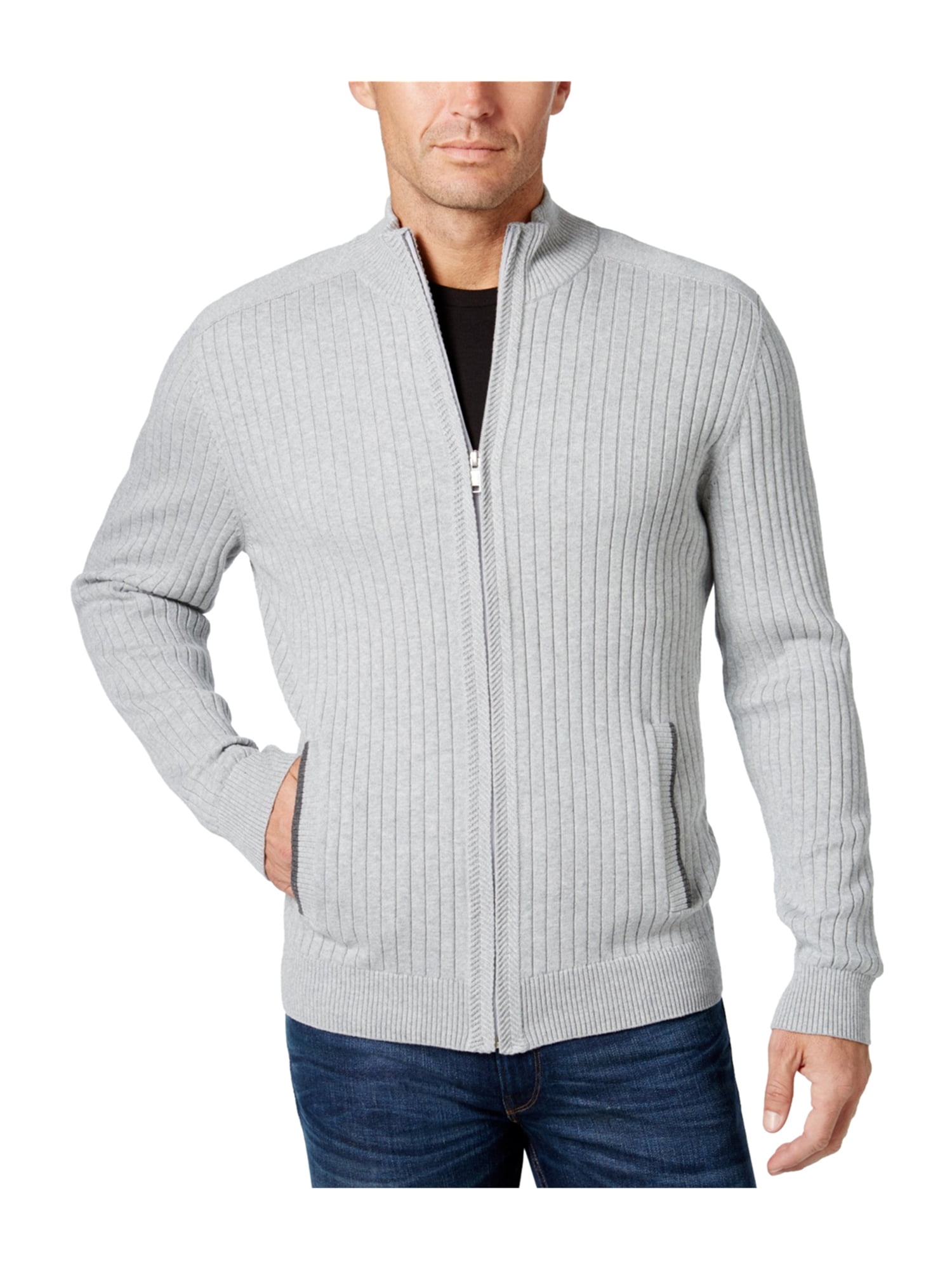 Alfani Mens FullZip Knit Sweater