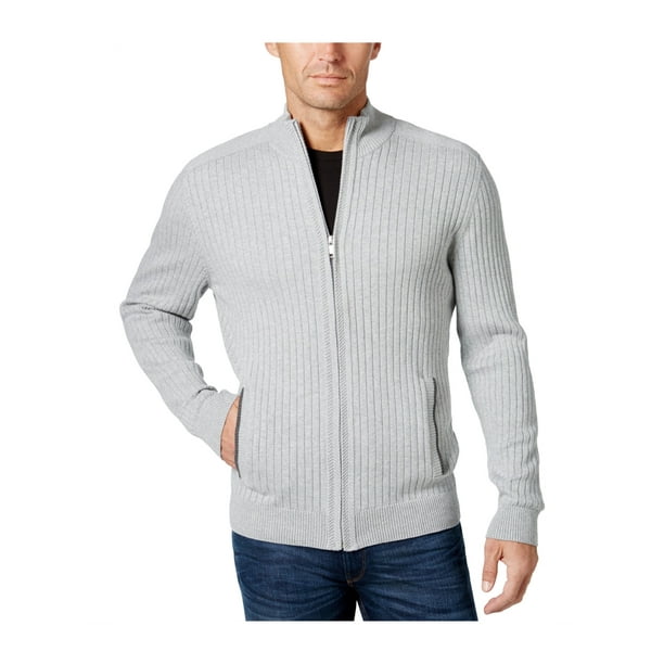 Alfani - Alfani Mens Full-Zip Knit Sweater - Walmart.com - Walmart.com