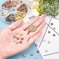 thumbnail image 3 of 300pcs 8mm Flat Round Disc Spacer Beads Metal Heishi Spacer Beads Charm Connector for Necklace Making, 3 of 8