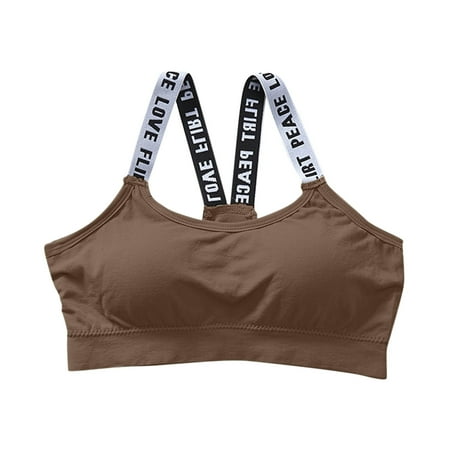Bra for Women Backless Yoga Bra Sports Bra Tops for Yoga Bra Top Zipper Top Fitness Yoga Female Support Sports Bras for Women Pad Sportswear Vest Tank Tops Sport Push Up Bralette Top