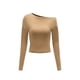 thumbnail image 1 of Camisa de otoño para mujer, Tops con hombros descubiertos, Tops cortos ajustados para adolescentes para el trabajo en la playa XL, 1 of 7