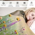 thumbnail image 3 of Chilfamy Blanket with Name Text, Hummingbird Bird Purple Super Soft Throw Blanket for Couch Sofa Bed 60x80in, 3 of 6