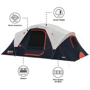 CORE 16' x 9' 9 Person Extended Dome Blockout Camping Tent, 30lbs