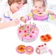 thumbnail image 1 of Fiudx Ofertas flash del día 71 Uds. Juego de rol de simulación, juguete de cocina, pastel de feliz cumpleaños, juego de corte de comida para niños, 1 of 2