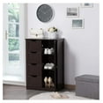 thumbnail image 5 of Drevy Wood -Standing Cabinet Bathroom Storage Floor Cabinet Unit Hallway Table with 4 Drawers and Adjustable Shelves Cupboard for Bathroom/Kitchen/Entrway, 22.05 x 11.81 x 32.28 in, Espresso, 5 of 8