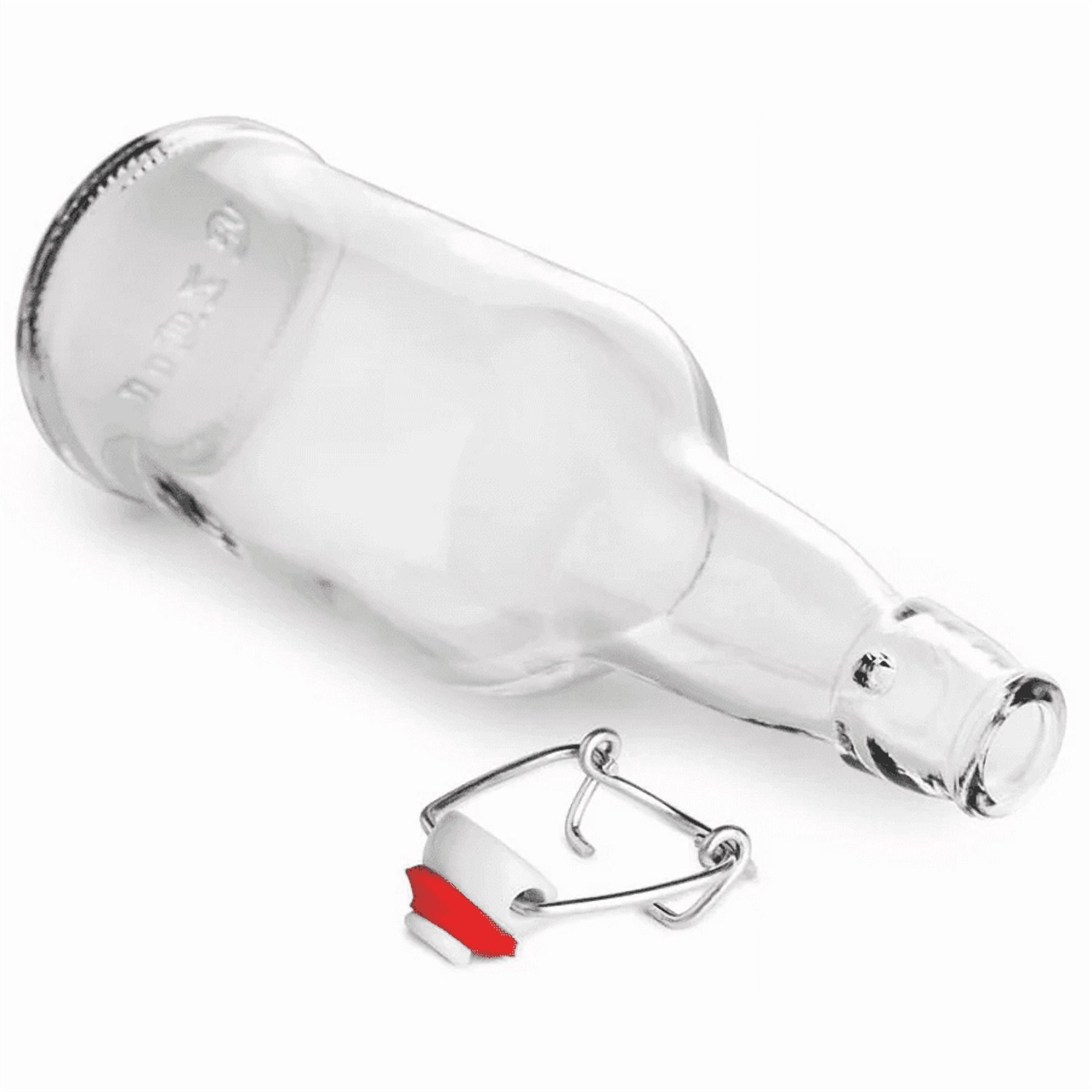 LD Carlson Clear Flip-Top Bottles 16 oz. - 12/Case