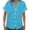 C-Sky Blue220, variant on DHFJKG Button Up Shirts For Women Cotton Linen Short Sleeve V Neck Casual Blouses Summer Basic Tops