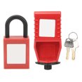 thumbnail image 2 of Circuit Breaker Lockout Tagout, Circuit Breaker Lockout Prevent Electric Shock 25mm Nylon  Alloy Serrated  for Electric Power, 2 of 8